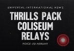 Image of track meet Los Angeles California USA, 1955, second 1 stock footage video 65675039871