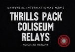 Image of track meet Los Angeles California USA, 1955, second 5 stock footage video 65675039871