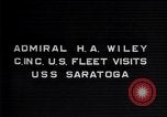 Image of Admiral H A Wiley Pacific Ocean, 1929, second 3 stock footage video 65675039875