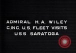 Image of Admiral H A Wiley Pacific Ocean, 1929, second 4 stock footage video 65675039875