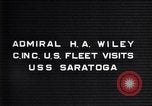 Image of Admiral H A Wiley Pacific Ocean, 1929, second 6 stock footage video 65675039875