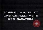 Image of Admiral H A Wiley Pacific Ocean, 1929, second 11 stock footage video 65675039875