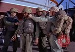 Image of Marines on U.S. transport ship prepare for amphibious landing at Beiru Beirut Lebanon, 1958, second 3 stock footage video 65675039923
