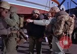 Image of Marines on U.S. transport ship prepare for amphibious landing at Beiru Beirut Lebanon, 1958, second 6 stock footage video 65675039923