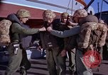 Image of Marines on U.S. transport ship prepare for amphibious landing at Beiru Beirut Lebanon, 1958, second 15 stock footage video 65675039923