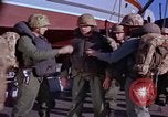 Image of Marines on U.S. transport ship prepare for amphibious landing at Beiru Beirut Lebanon, 1958, second 17 stock footage video 65675039923