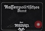 Standbild Die Nazi-deutschen Analyse von geistig und körperlich behinderten Deutschen Deutschland, 1934, aus Sekunde 1 historischem Filmmaterial Videoclip 65675039980