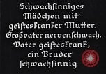 Standbild Die Nazi-deutschen Analyse von geistig und körperlich behinderten Deutschen Deutschland, 1934, aus Sekunde 60 historischem Filmmaterial Videoclip 65675039980