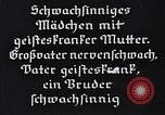 Standbild Die Nazi-deutschen Analyse von geistig und körperlich behinderten Deutschen Deutschland, 1934, aus Sekunde 61 historischem Filmmaterial Videoclip 65675039980