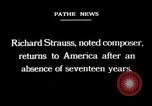 Image of H G Wells and Richard Strauss United States USA, 1921, second 13 stock footage video 65675040013