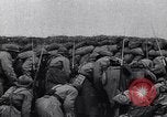 Image of French troops charge from trench World War 1 Western Front European Theater, 1918, second 3 stock footage video 65675040043