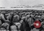 Image of French troops charge from trench World War 1 Western Front European Theater, 1918, second 4 stock footage video 65675040043