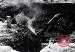 Image of French troops charge from trench World War 1 Western Front European Theater, 1918, second 5 stock footage video 65675040043