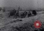 Image of French troops charge from trench World War 1 Western Front European Theater, 1918, second 11 stock footage video 65675040043