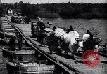 Image of American and French troops transport artillery France, 1918, second 39 stock footage video 65675040047