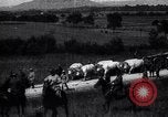 Image of American and French troops transport artillery France, 1918, second 46 stock footage video 65675040047