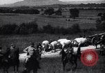 Image of American and French troops transport artillery France, 1918, second 47 stock footage video 65675040047