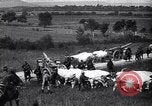 Image of American and French troops transport artillery France, 1918, second 55 stock footage video 65675040047