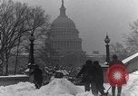 Image of Shoveling and playing in snow Washington DC USA, 1923, second 9 stock footage video 65675040078