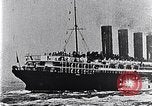 Immagine di Rivestimento Lusitania lasciando New York Oceano atlantico, 1915, secondo 54 filmato di repertorio 65675040087