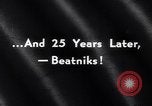 Image of collegiate beatniks Paris France, 1959, second 1 stock footage video 65675040114