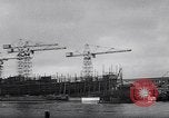 Image of British shipyard workers on strike United Kingdom, 1951, second 23 stock footage video 65675040116