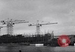 Image of British shipyard workers on strike United Kingdom, 1951, second 25 stock footage video 65675040116