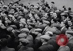 Image of British shipyard workers on strike United Kingdom, 1951, second 36 stock footage video 65675040116