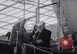 Image of British shipyard workers on strike United Kingdom, 1951, second 53 stock footage video 65675040116