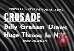 Image of Evangelist Billy Graham New York City USA, 1957, second 16 stock footage video 65675040122