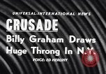 Image of Evangelist Billy Graham New York City USA, 1957, second 18 stock footage video 65675040122