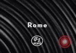 Image Président français René Coty Rome Italie, 1957, de la seconde 3 séquences d'archives historiques vidéo 65675040124