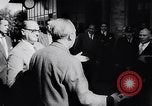 Image of Chancellor Konrad Adenauer Germany, 1957, second 42 stock footage video 65675040130