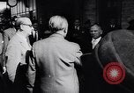 Image of Chancellor Konrad Adenauer Germany, 1957, second 43 stock footage video 65675040130