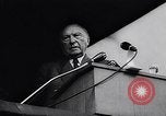 Image of Chancellor Konrad Adenauer Germany, 1957, second 50 stock footage video 65675040130