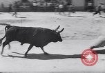 Image of bull fighting Alcochete Portugal, 1953, second 7 stock footage video 65675040157