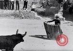 Image of bull fighting Alcochete Portugal, 1953, second 29 stock footage video 65675040157