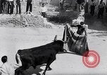 Image of bull fighting Alcochete Portugal, 1953, second 30 stock footage video 65675040157