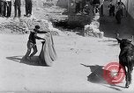 Image of bull fighting Alcochete Portugal, 1953, second 32 stock footage video 65675040157