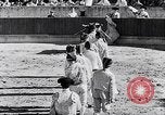 Image of bull fighting Alcochete Portugal, 1953, second 33 stock footage video 65675040157