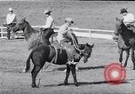 Image of cowboys at rodeo Pendleton Oregon USA, 1953, second 44 stock footage video 65675040164