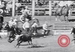 Image of cowboys at rodeo Pendleton Oregon USA, 1953, second 49 stock footage video 65675040164