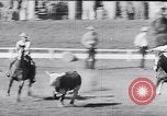 Image of cowboys at rodeo Pendleton Oregon USA, 1953, second 50 stock footage video 65675040164