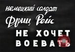 Image of German Army deserter surrenders Soviet Union, 1941, second 4 stock footage video 65675040197