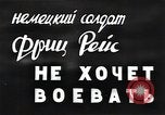 Image of German Army deserter surrenders Soviet Union, 1941, second 5 stock footage video 65675040197