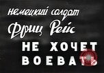 Image of German Army deserter surrenders Soviet Union, 1941, second 9 stock footage video 65675040197