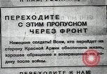 Image of German Army deserter surrenders Soviet Union, 1941, second 52 stock footage video 65675040197