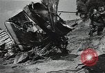 Image of Soviet soldiers use cables to recover German aircraft wreckage from a river Soviet Union, 1941, second 37 stock footage video 65675040198