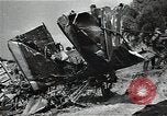 Image of Soviet soldiers use cables to recover German aircraft wreckage from a river Soviet Union, 1941, second 38 stock footage video 65675040198