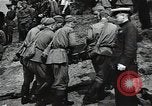 Image of Soviet soldiers use cables to recover German aircraft wreckage from a river Soviet Union, 1941, second 43 stock footage video 65675040198